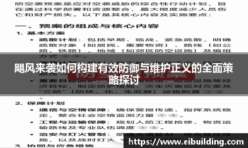 飓风来袭如何构建有效防御与维护正义的全面策略探讨